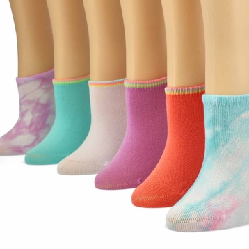 Girls' Low Cut Socks 6 Pack - Multi