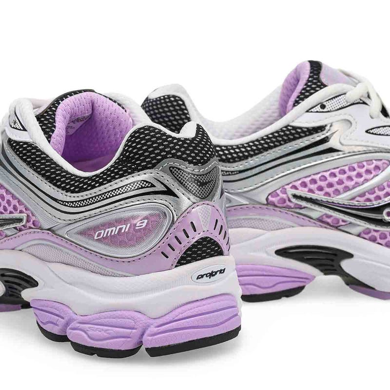 Women's  ProGrid Omni 9 - OG Lace Up Sneaker - Lilac/Silver