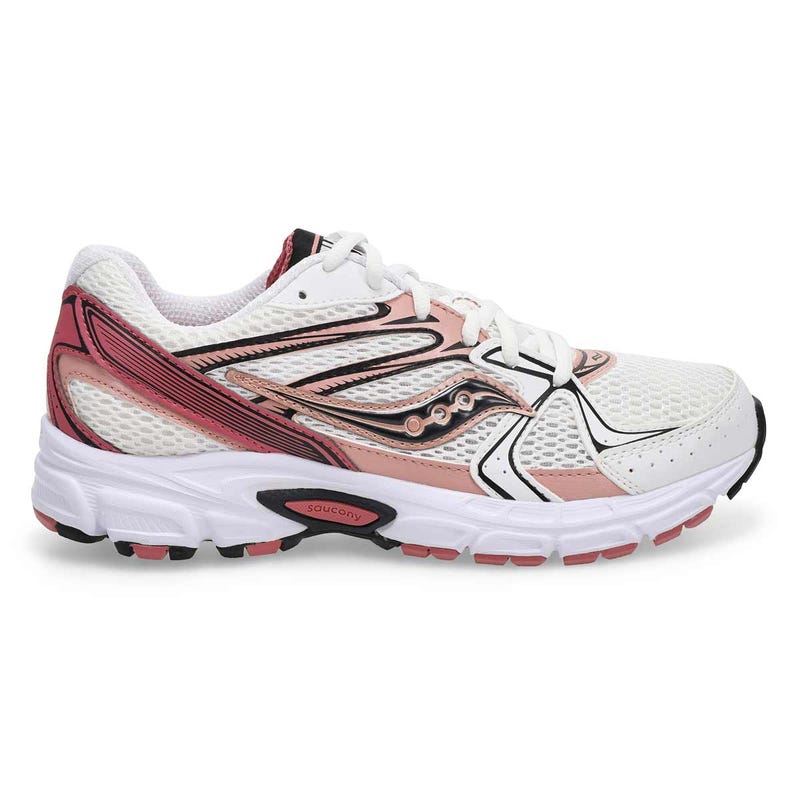 Women' Ride Millennium Lace Up Sneaker - White/Rose