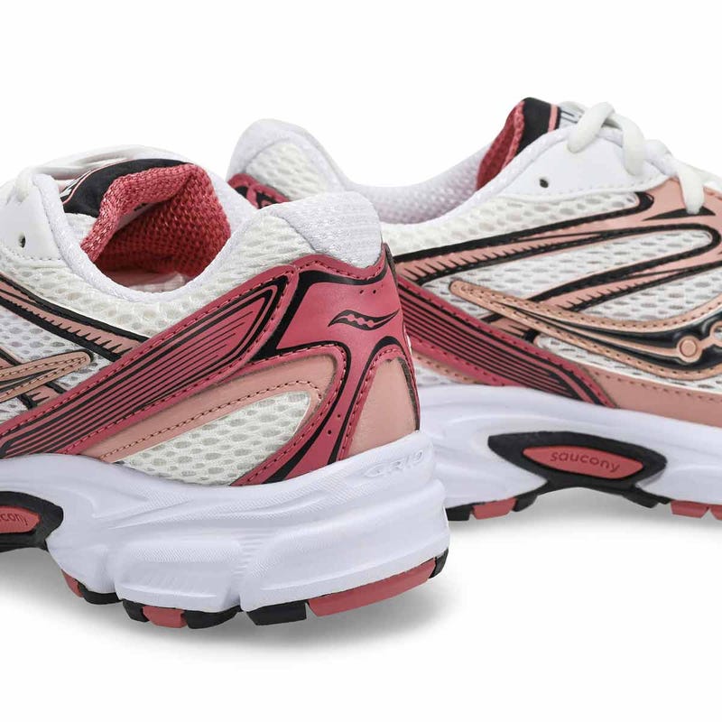 Women' Ride Millennium Lace Up Sneaker - White/Rose