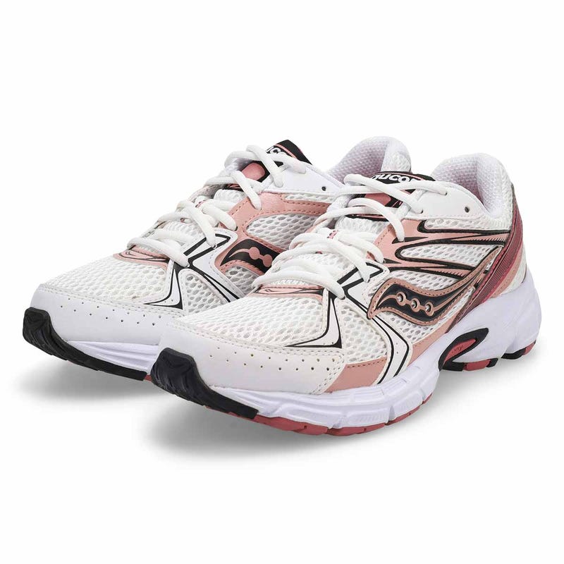 Women' Ride Millennium Lace Up Sneaker - White/Rose