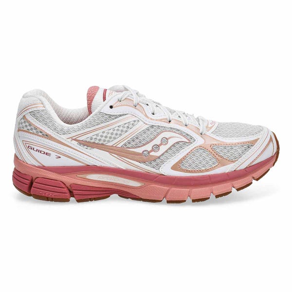 Baskets à lacets PROGRID GUIDE 7, blanc/pêche, femmes