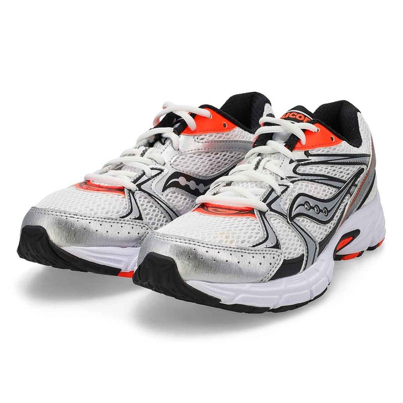 Unisex Ride Millenium Lace Up Sneaker - White/Silver