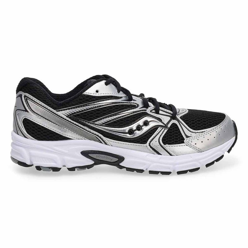 Men's Ride Millennium Lace Up Sneaker - Black/Silver