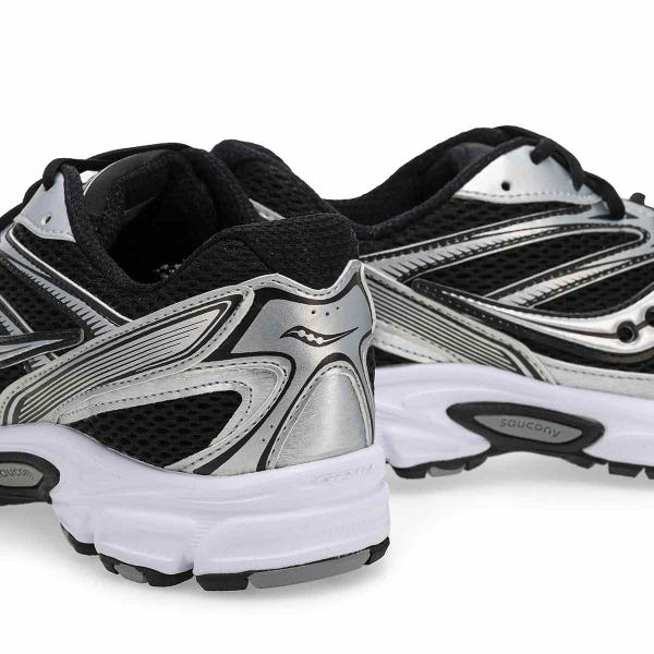 Men's Ride Millennium Lace Up Sneaker - Black/Silver