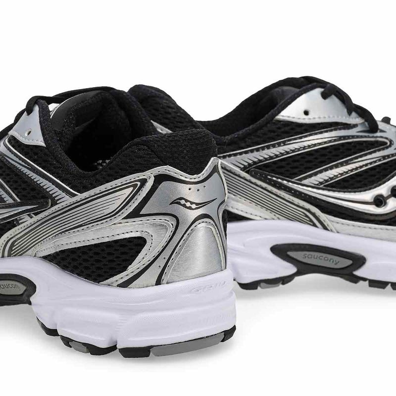 Men's Ride Millennium Lace Up Sneaker - Black/Silver