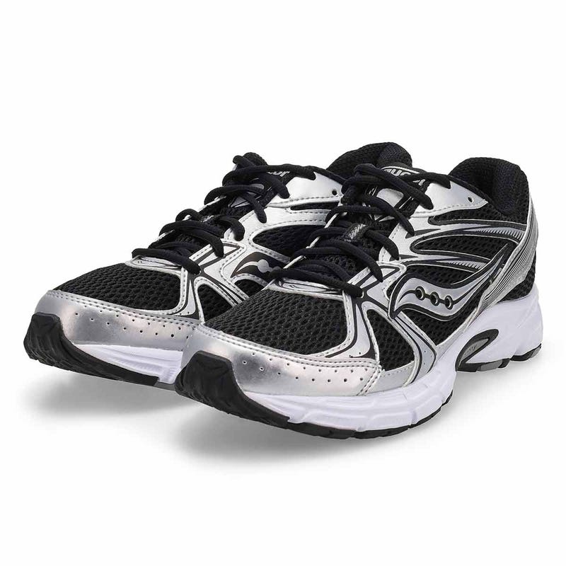 Men's Ride Millennium Lace Up Sneaker - Black/Silver