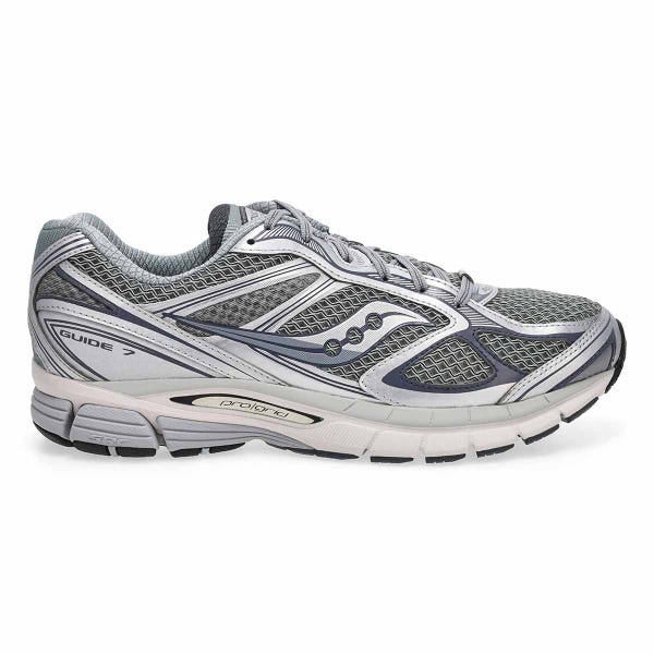 Espadrille à lacets ProGrid Guide 7 pour hommes – Gris/Argent