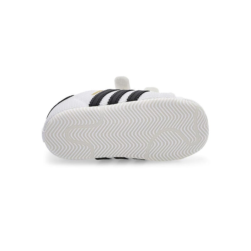 Infants' Superstar Crib Sneaker - White/Black/Whi