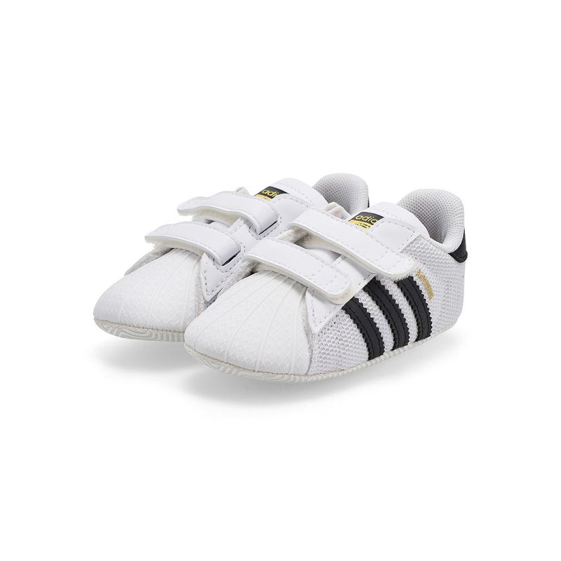 Infants' Superstar Crib Sneaker - White/Black/Whi