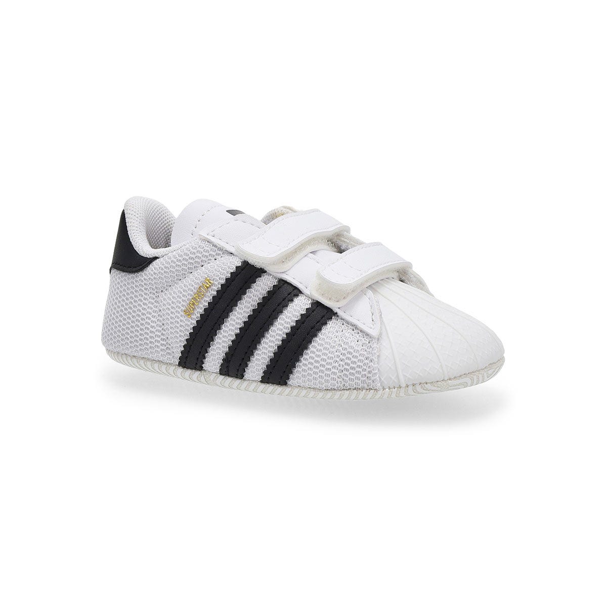 Infants' Superstar Crib Sneaker - White/Black/Whi