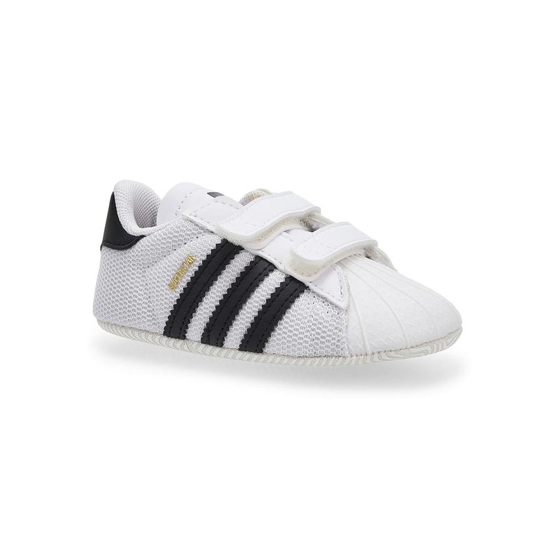 Infants' Superstar Crib Sneaker - White/Black/Whi
