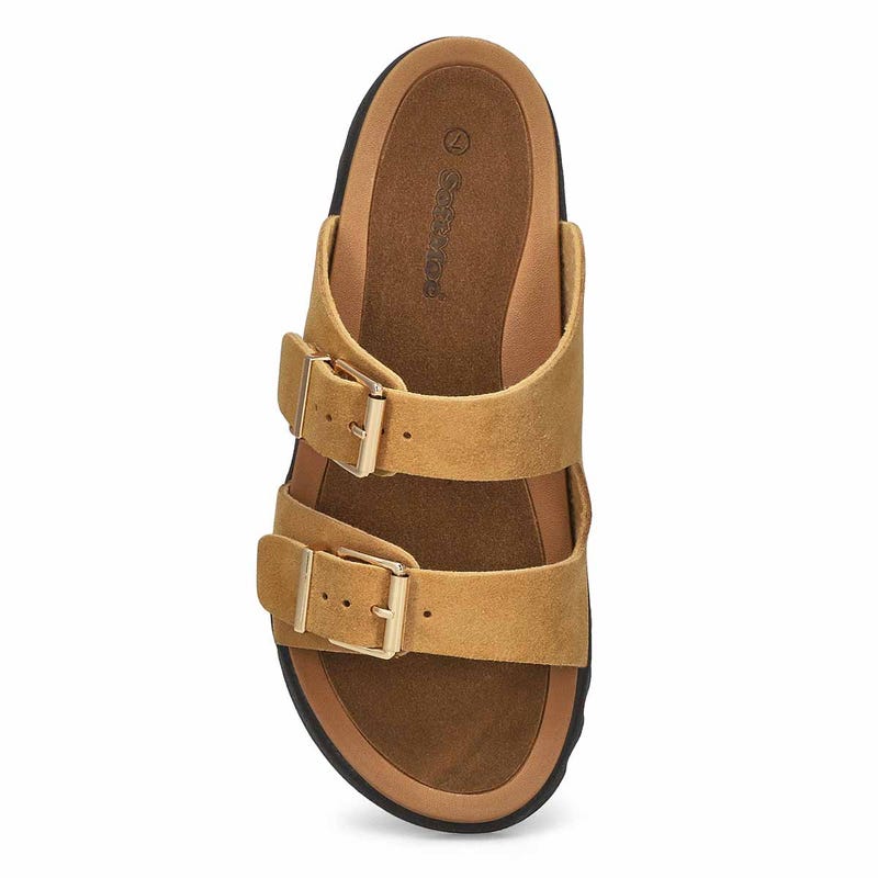 Women's Sadie Double Buckle Suede Sandal - Sand