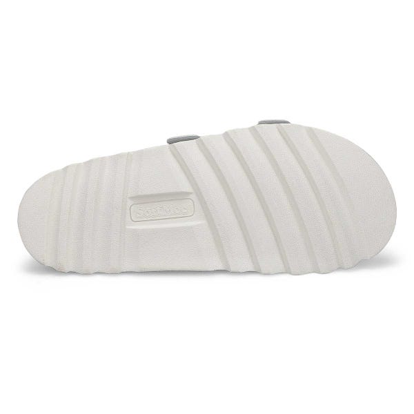 Women's  Sadie Double BuckleSmooth Leather Sandal - White