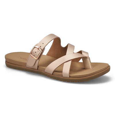 Lds Sandy Thong Sandal - Rose Gold