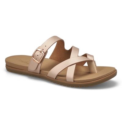 SoftMoc Women's Sandy Thong Sandal- Rose Gold | SoftMoc.com