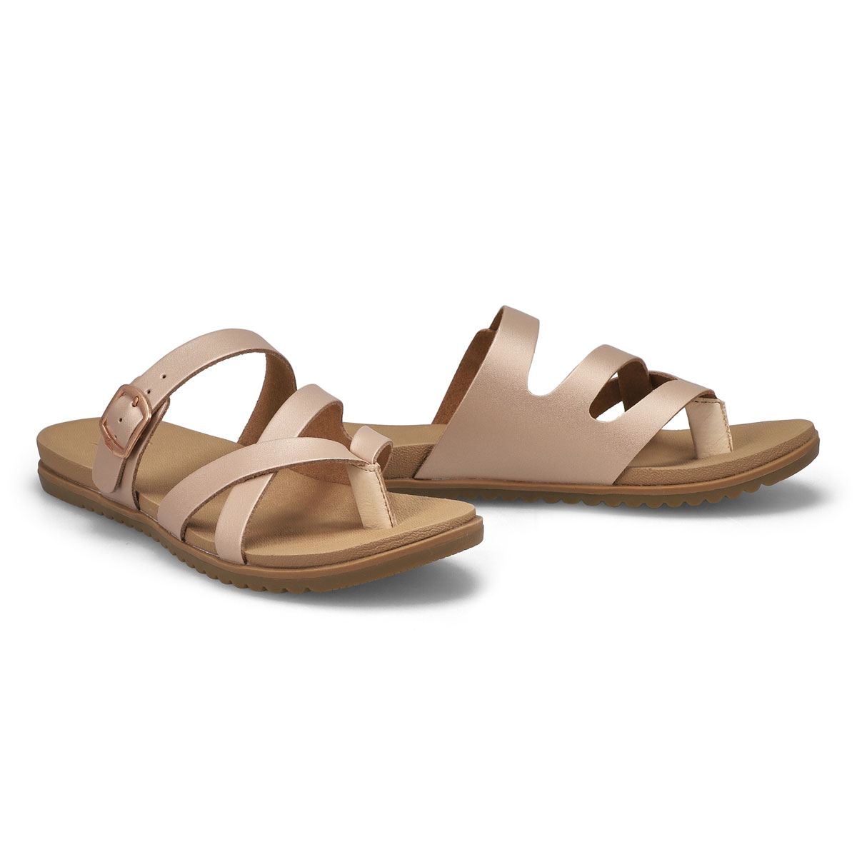 SoftMoc Women's Sandy Thong Sandal- Rose Gold | SoftMoc.com