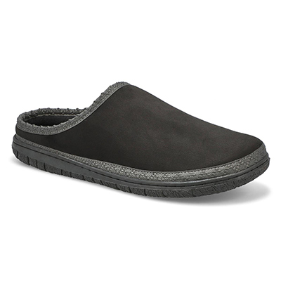 Mns Saturn Memory Foam Slipper - Black