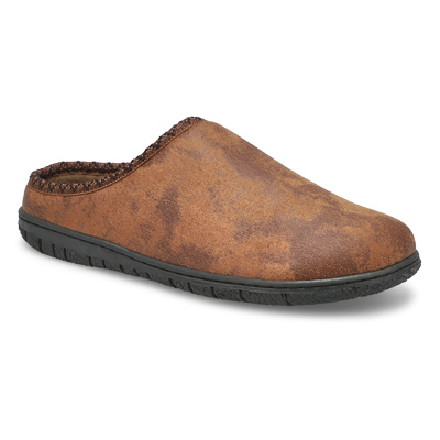 Mns Saturn Memory Foam Slipper - Brown