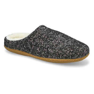 Lds Saturn 3 Open Back Slipper - Black