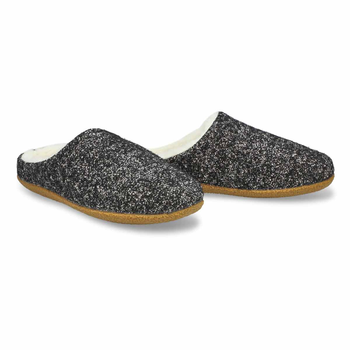 Black glitter slippers deals