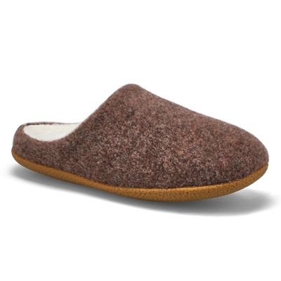 Lds Saturn 4 Open Back Slipper - Brown