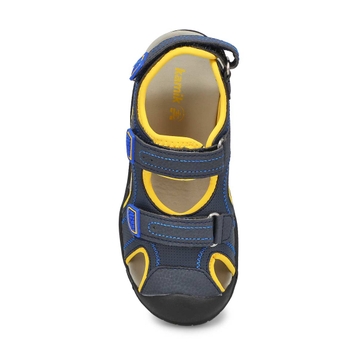 Boys' SeaTurtle 2 Closed Toe Sandal - Navy/Yellow