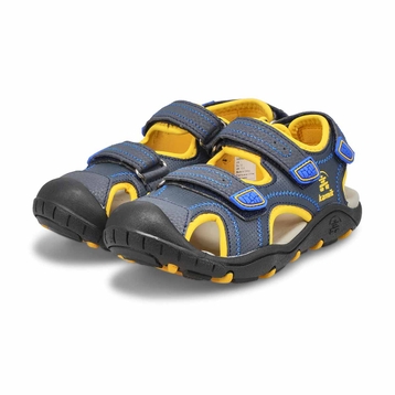 Boys' SeaTurtle 2 Closed Toe Sandal - Navy/Yellow