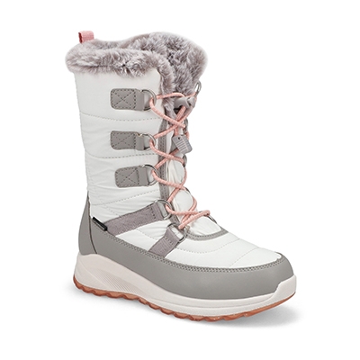 Grls Selena Waterproof Winter Boot - White