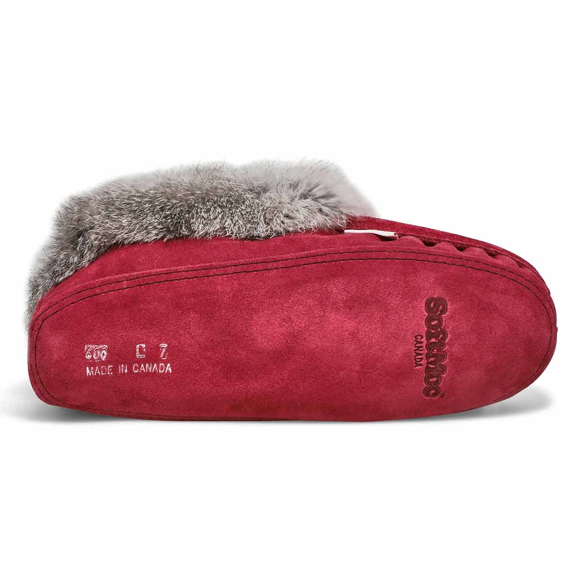 SoftMocs av/fourrure de lapin SF600, bourg, femme