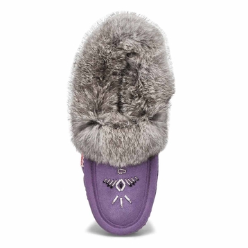 Women's SF600 Rabbit Fur SoftMocs - Lavender