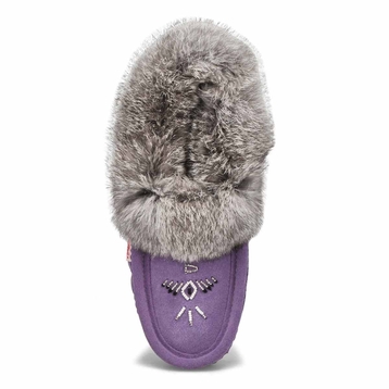 SoftMocs fourrure/lapin SF600 lavande, femmes