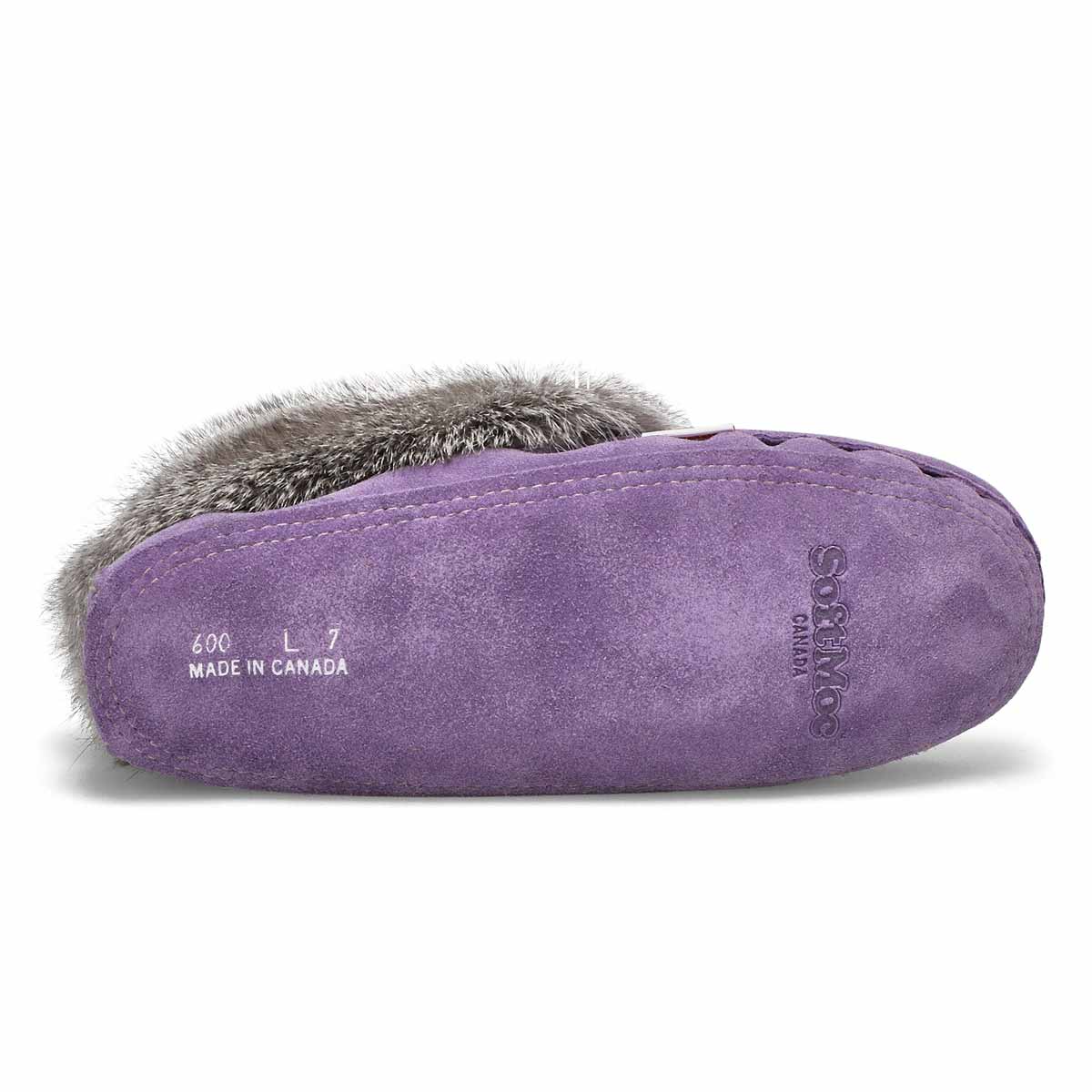 SoftMocs fourrure/lapin SF600 lavande, femmes