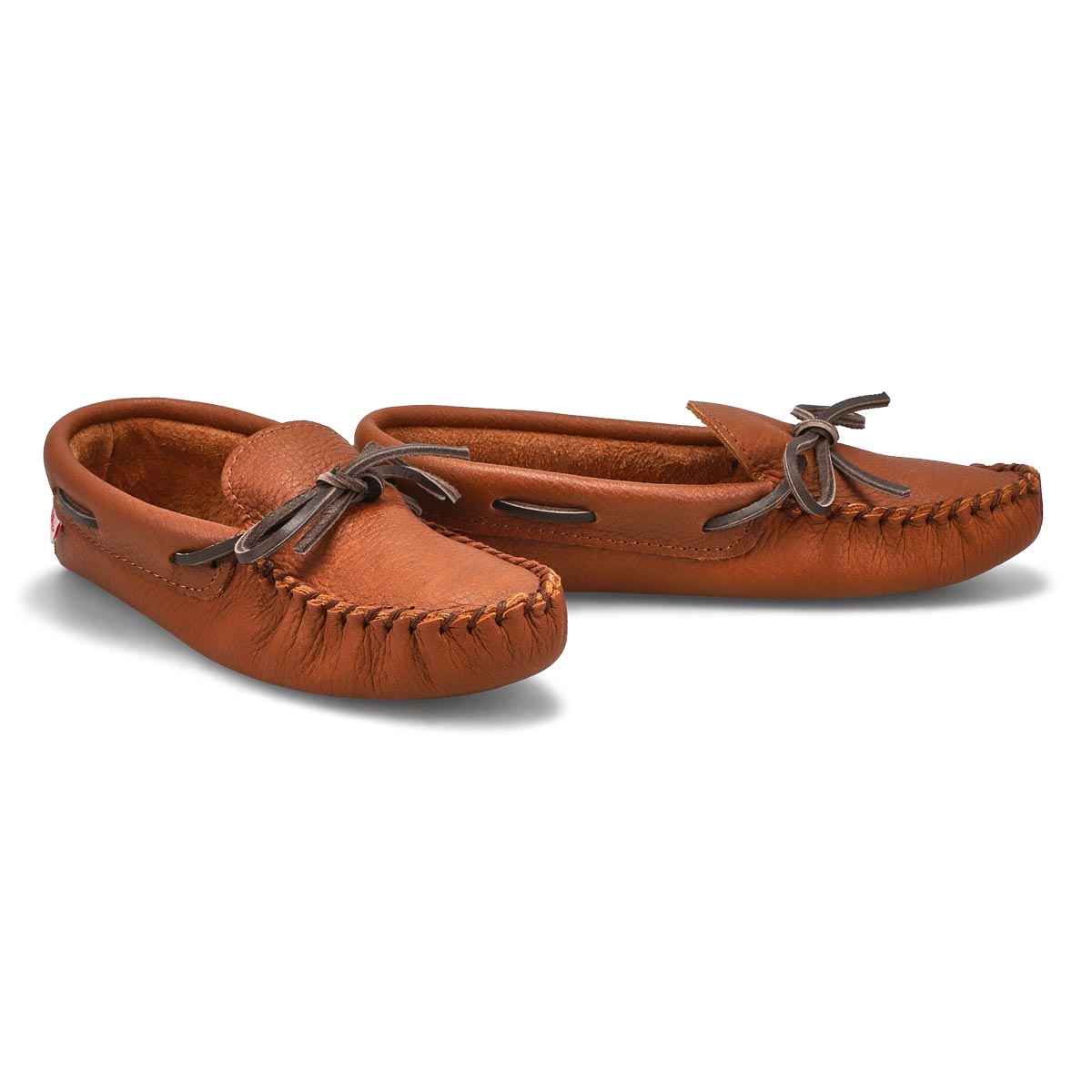 Women's SF81 Memory Foam Leather Sole SoftMocs - Maple