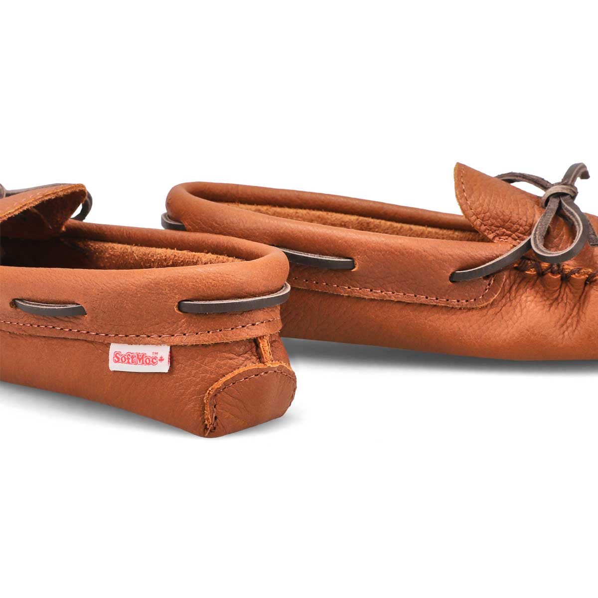 Women's SF81 Memory Foam Leather Sole SoftMocs - Maple