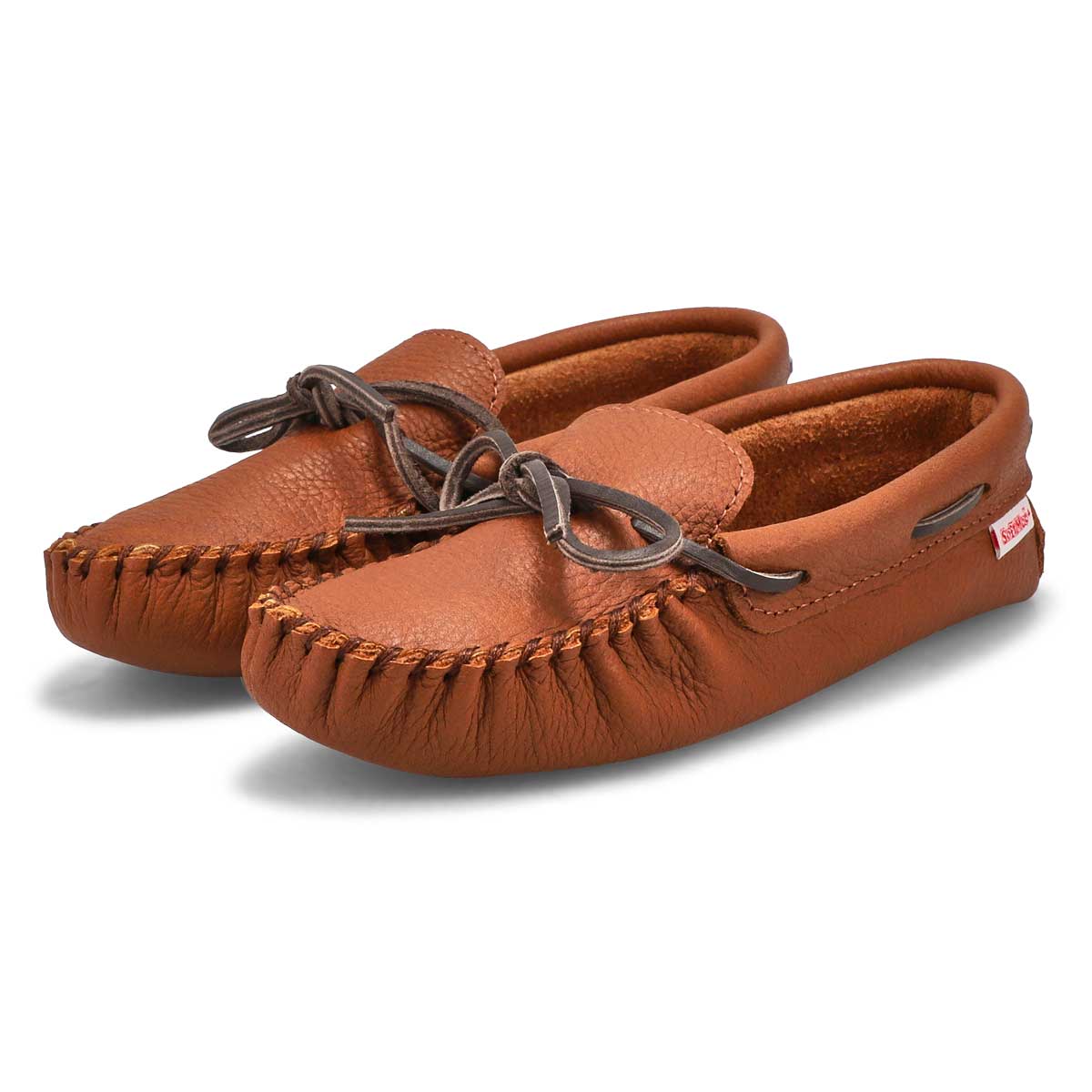 Women's SF81 Memory Foam Leather Sole SoftMocs - Maple