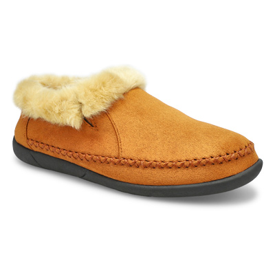 Lds Shae Slip On Bootie Slipper - Camel