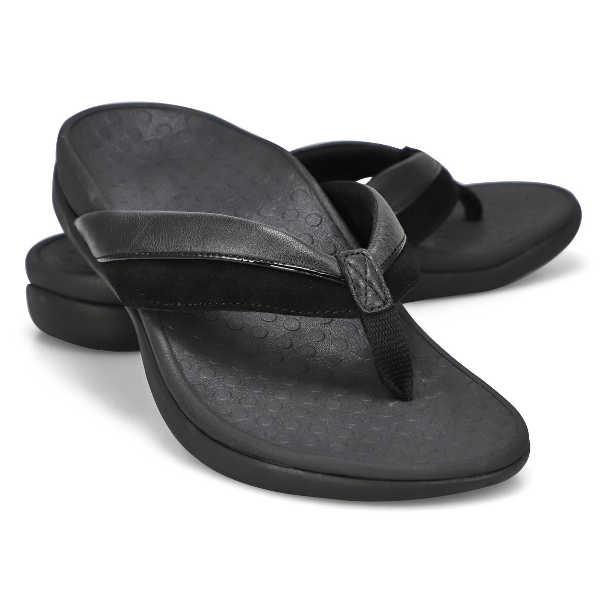 Women's Shore Casual Thong Sandal - Black