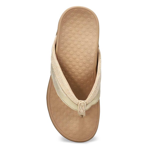 Women's Shore Casual Thong Sandal - Natural/Gold