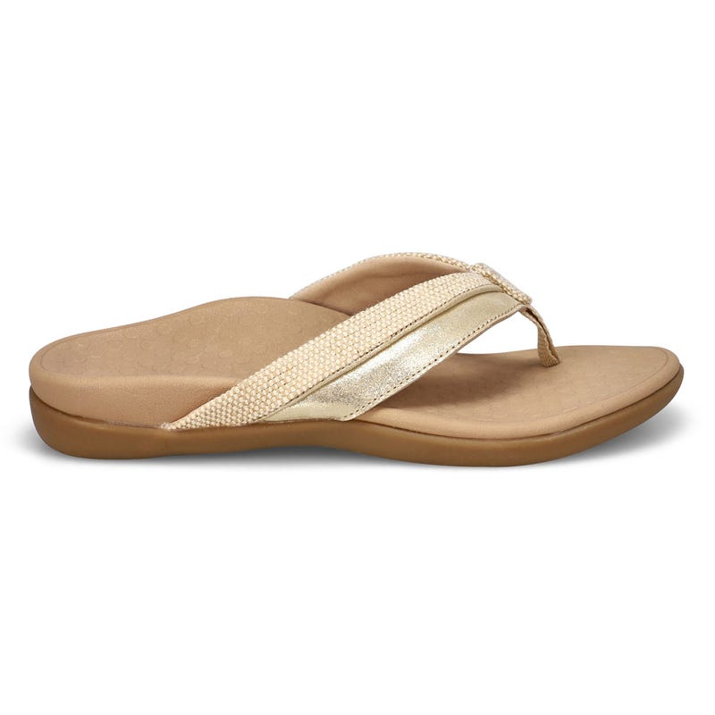 Women's Shore Casual Thong Sandal - Natural/Gold