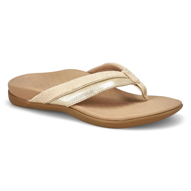Women's Shore Casual Thong Sandal - Natural/Gold