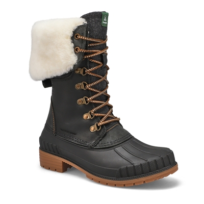 Botte de neige SiennaF2,imp., noir,femme