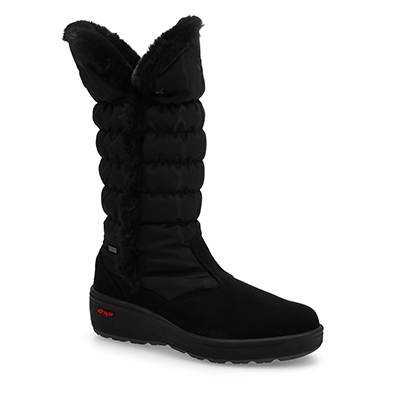 Lds Sira Tall Waterproof  Winter Boot - Black