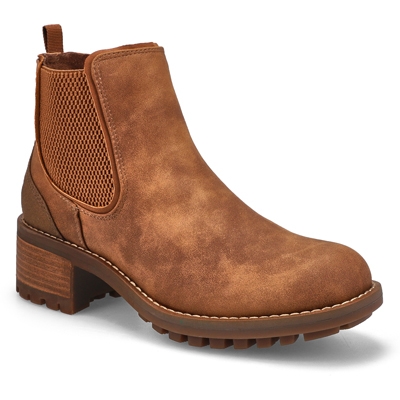 Botte chelsea Siren, cognac, femme