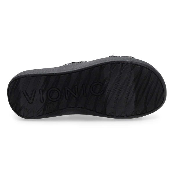 Women's Sky Two Strap Casual Sandal - Black