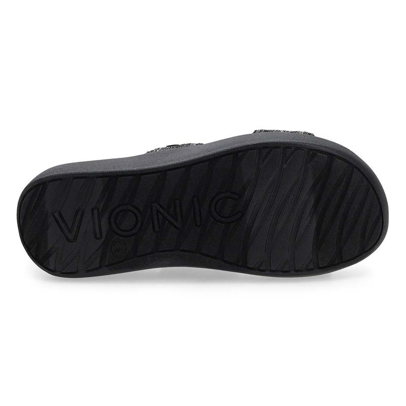 Women's Sky Two Strap Casual Sandal - Black