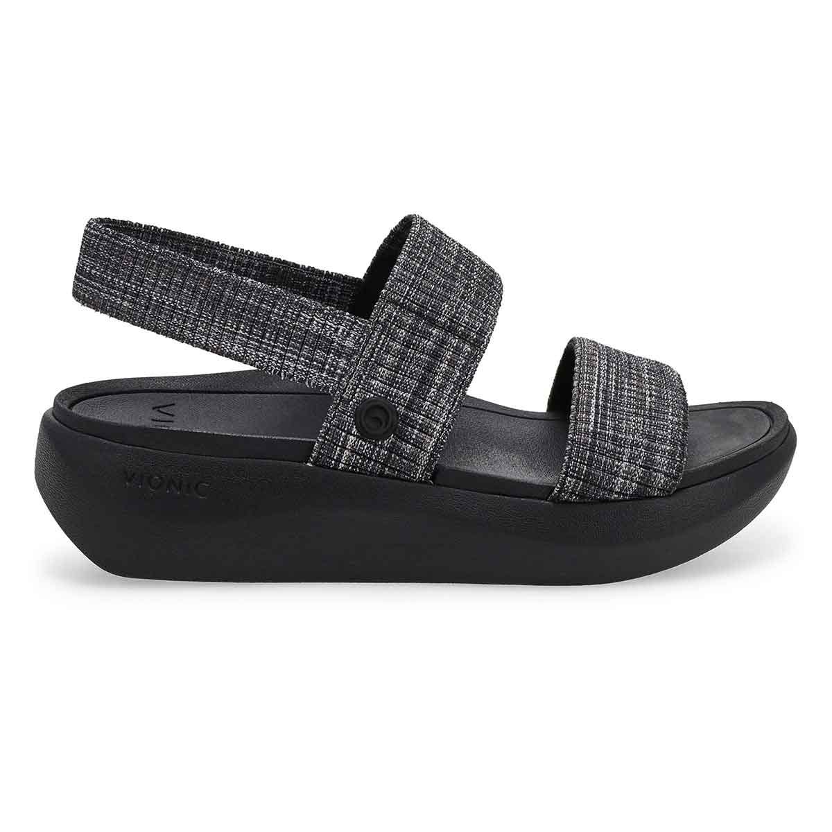 Sandale dcontracte  2 brides SKY, noir, femmes