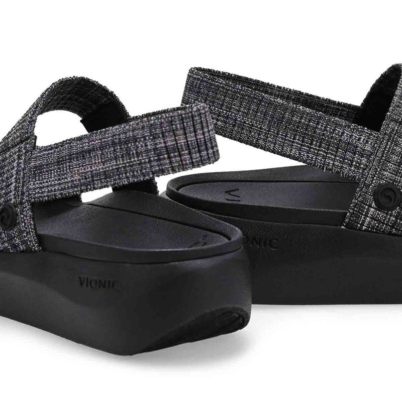 Women's Sky Two Strap Casual Sandal - Black