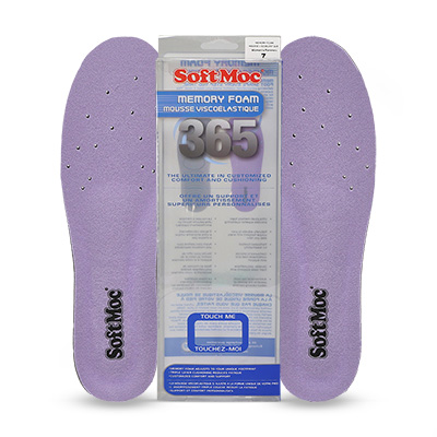 Lds Antifatigue Memory Foam Insole - Purple