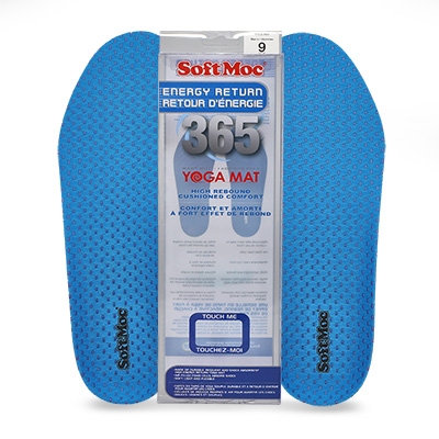 Semelle Energy Return Yoga Mat, bleu, homme